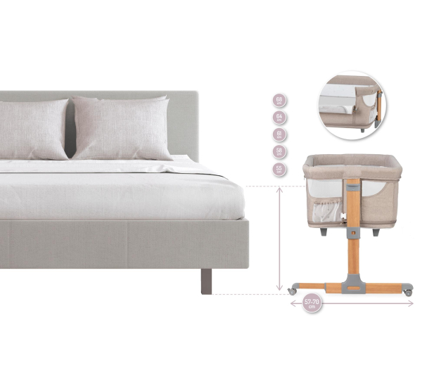 MoMi Smart Bed 4w1 beżowe - 1030800 - zdjęcie 10